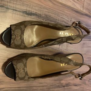 Coach Signature Ferry wedges